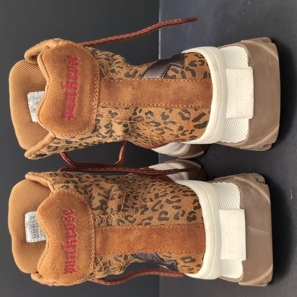 Skechers Pink rose, Women's Leopard Print Lace-up Boots,Size 6.5. - Picture 6 of 13